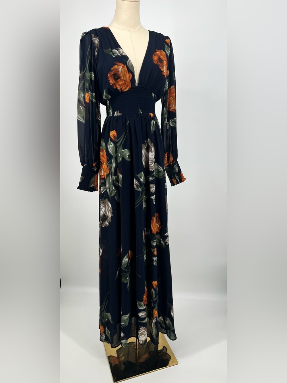 Baltic Born Olivia Maxi Dress Midnight Navy Floral | S NWT - Picture 10 of 13